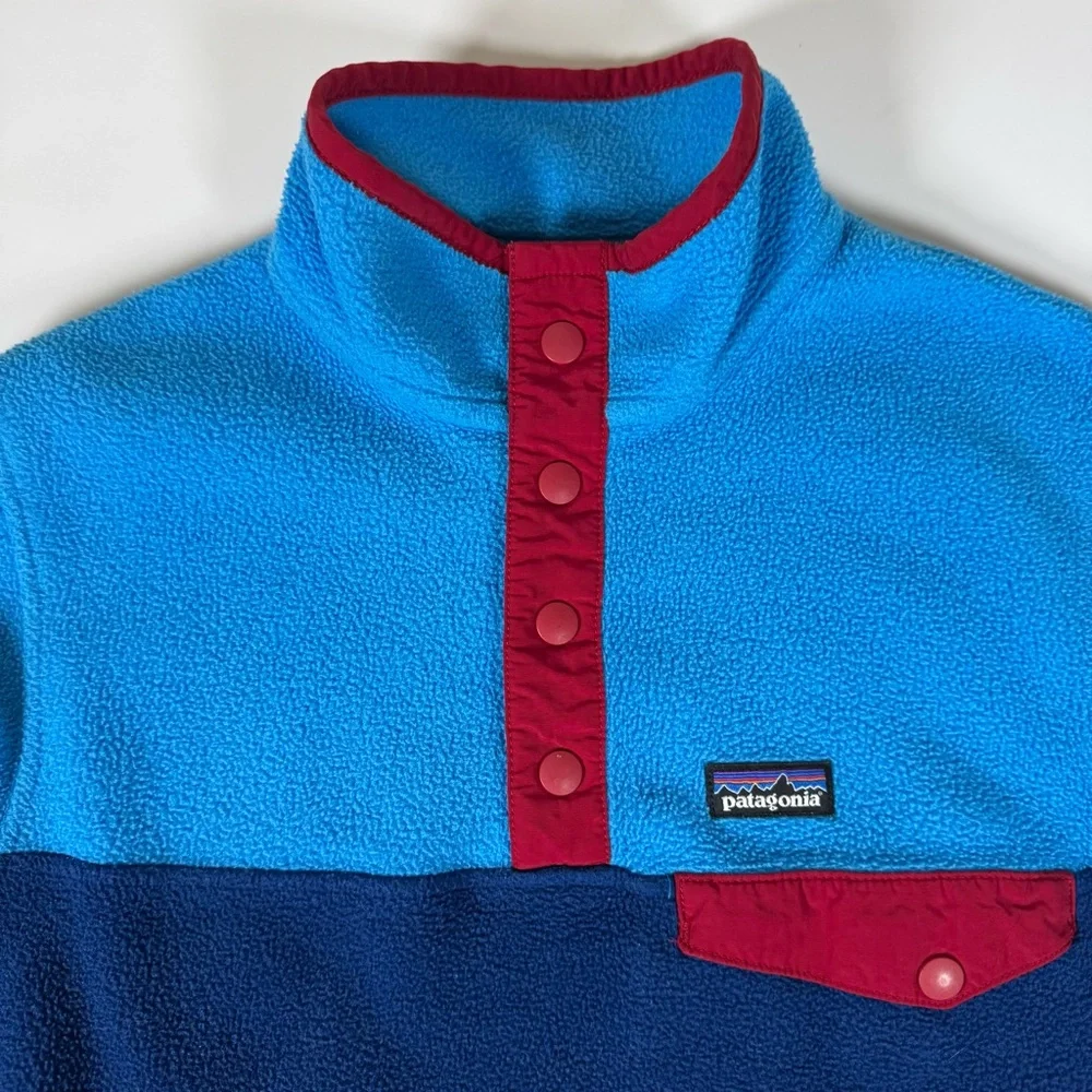 Patagonia Kids' Lightweight Synchilla Snap-T Pullover - Size M (10) - Picture 4 of 8